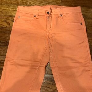 Orange skinny jeans by Cheap Monday